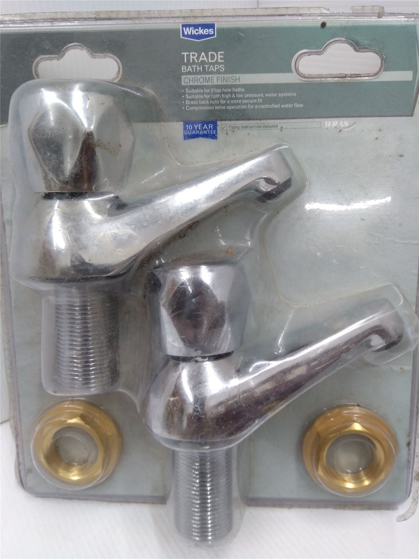 NEW WICKES TRADE BATH TAPS CHROME FINISH W410603W
