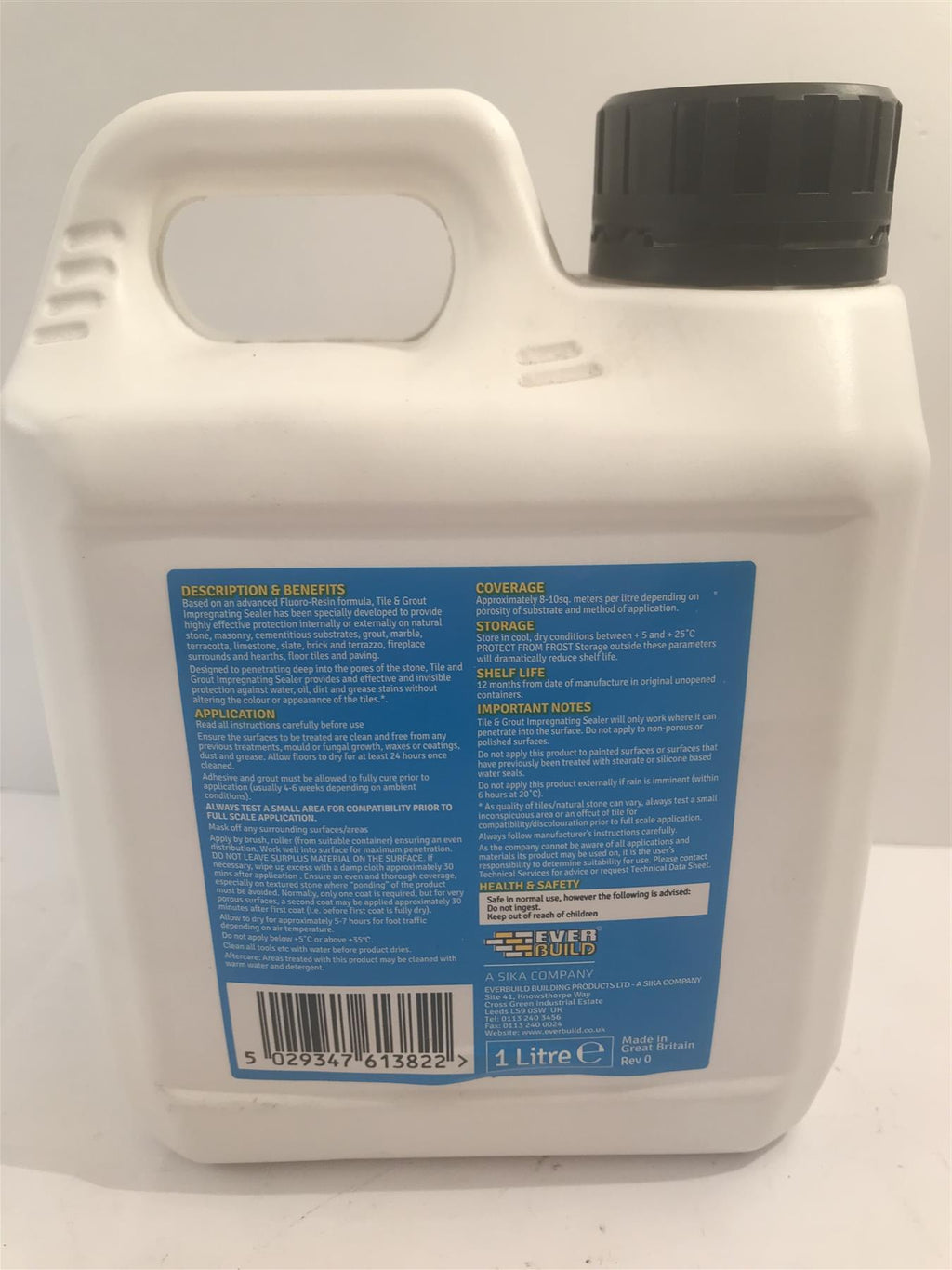 Everbuild Tile & Grout Impregnating Sealer 1 Litre
