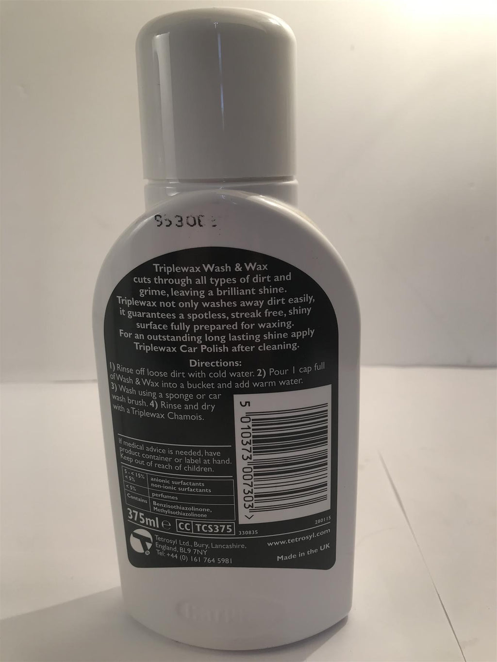 Car Plan Triplewax Wash & Wax 375ml  TCS375