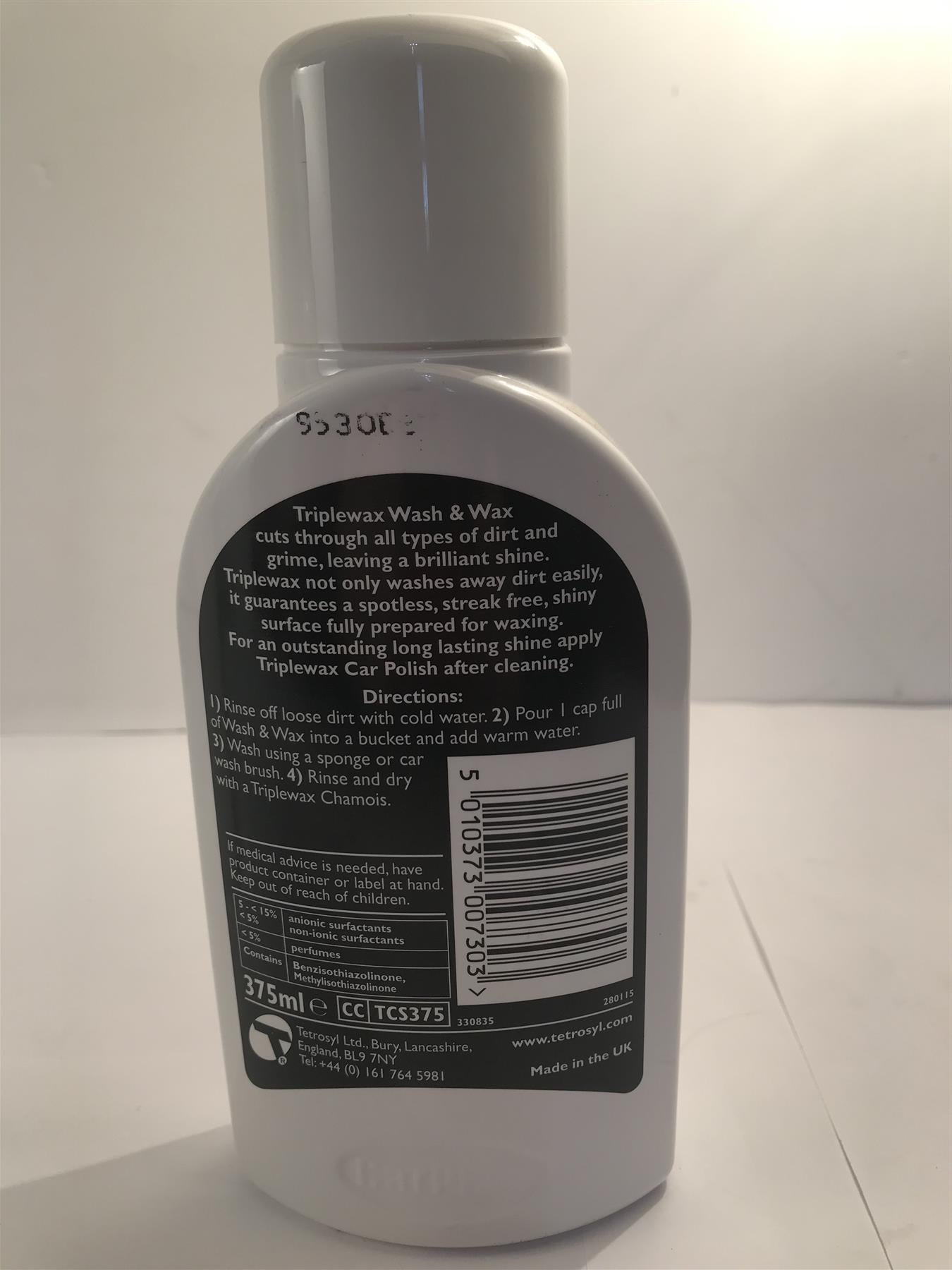 Car Plan Triplewax Wash & Wax 375ml  TCS375