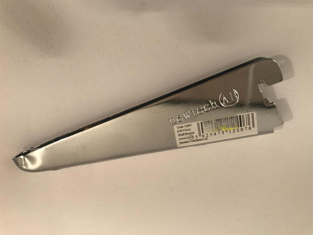 Newtech Chrome Shelf Bracket 170mm 12207