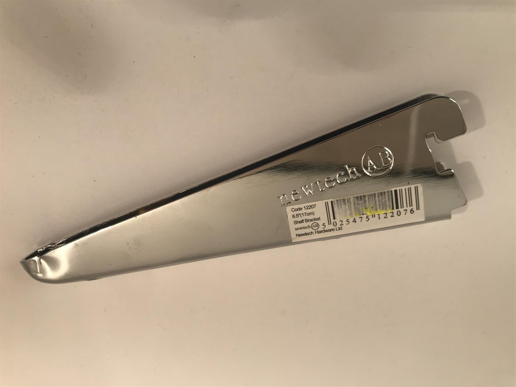 Newtech Chrome Shelf Bracket 170mm 12207