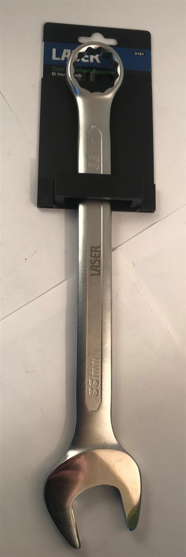 Laser Chrome Vanadium Combination Spanner 33mm  3181
