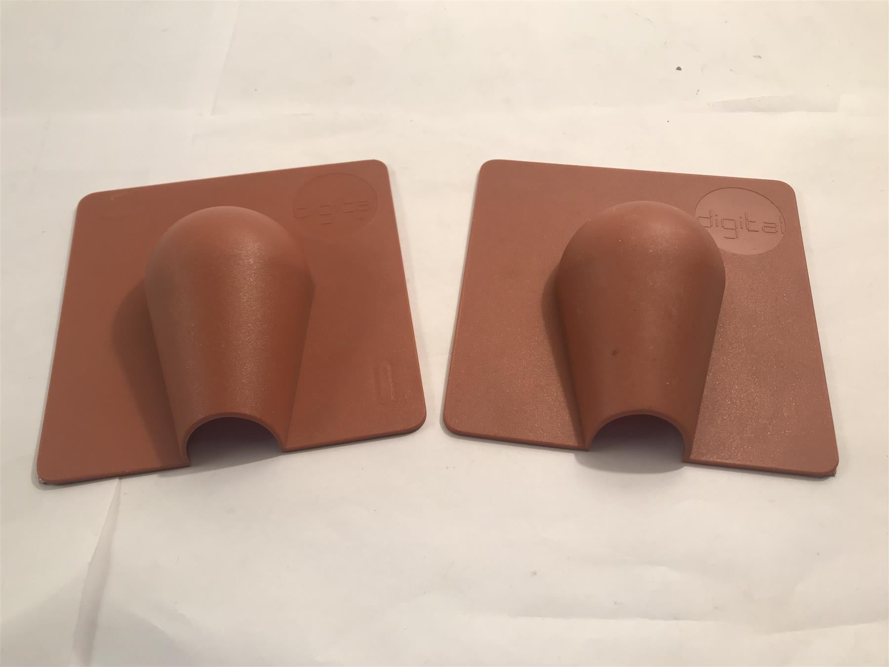 10 x Brick Cable Wall Entry Tidy Cover  Brown