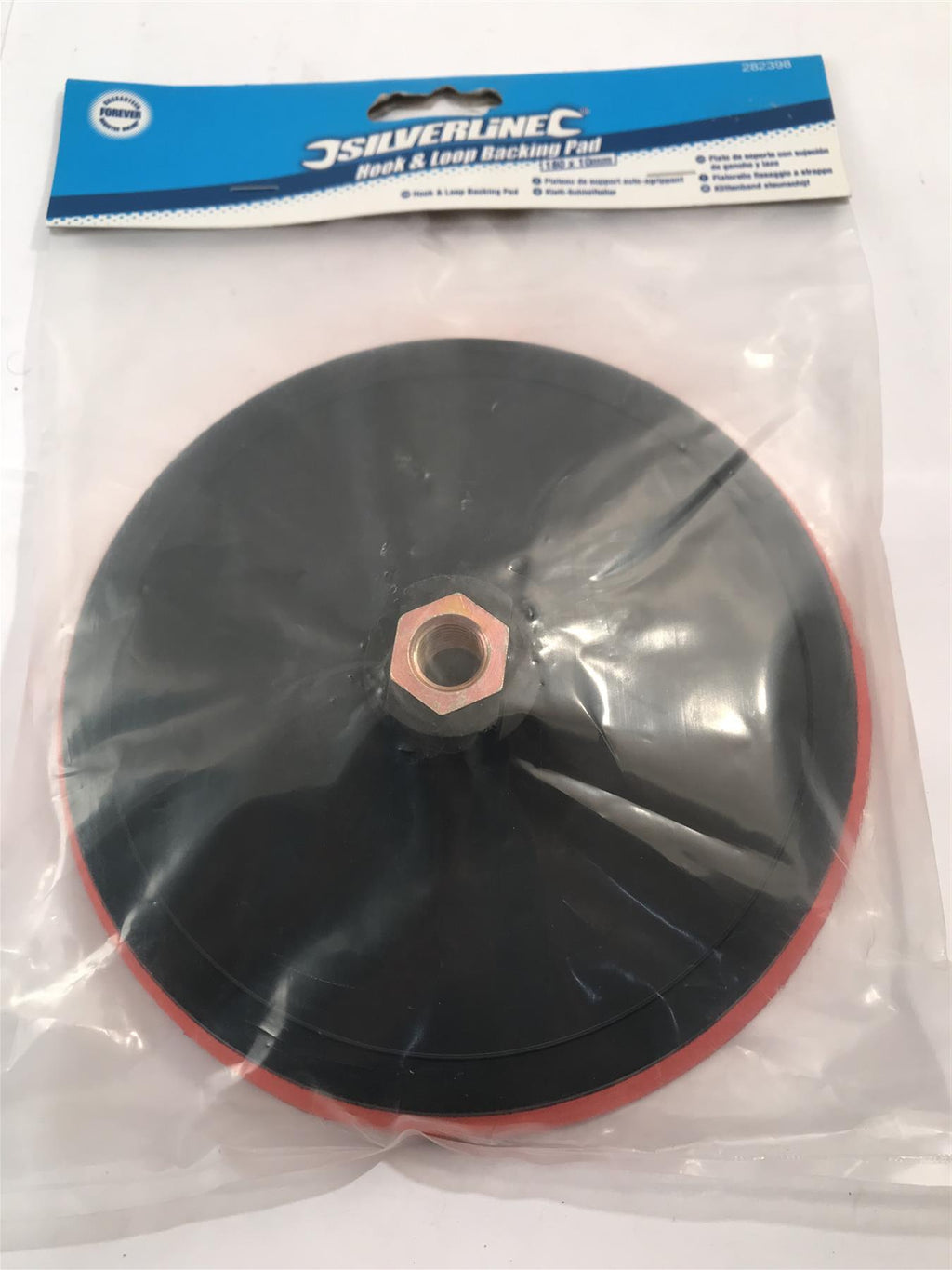 Silverline Hook and Loop Backing Pad - 180 x 10mm  282398