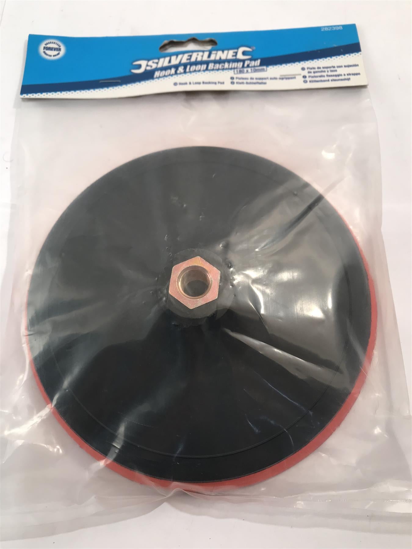 Silverline Hook and Loop Backing Pad - 180 x 10mm  282398