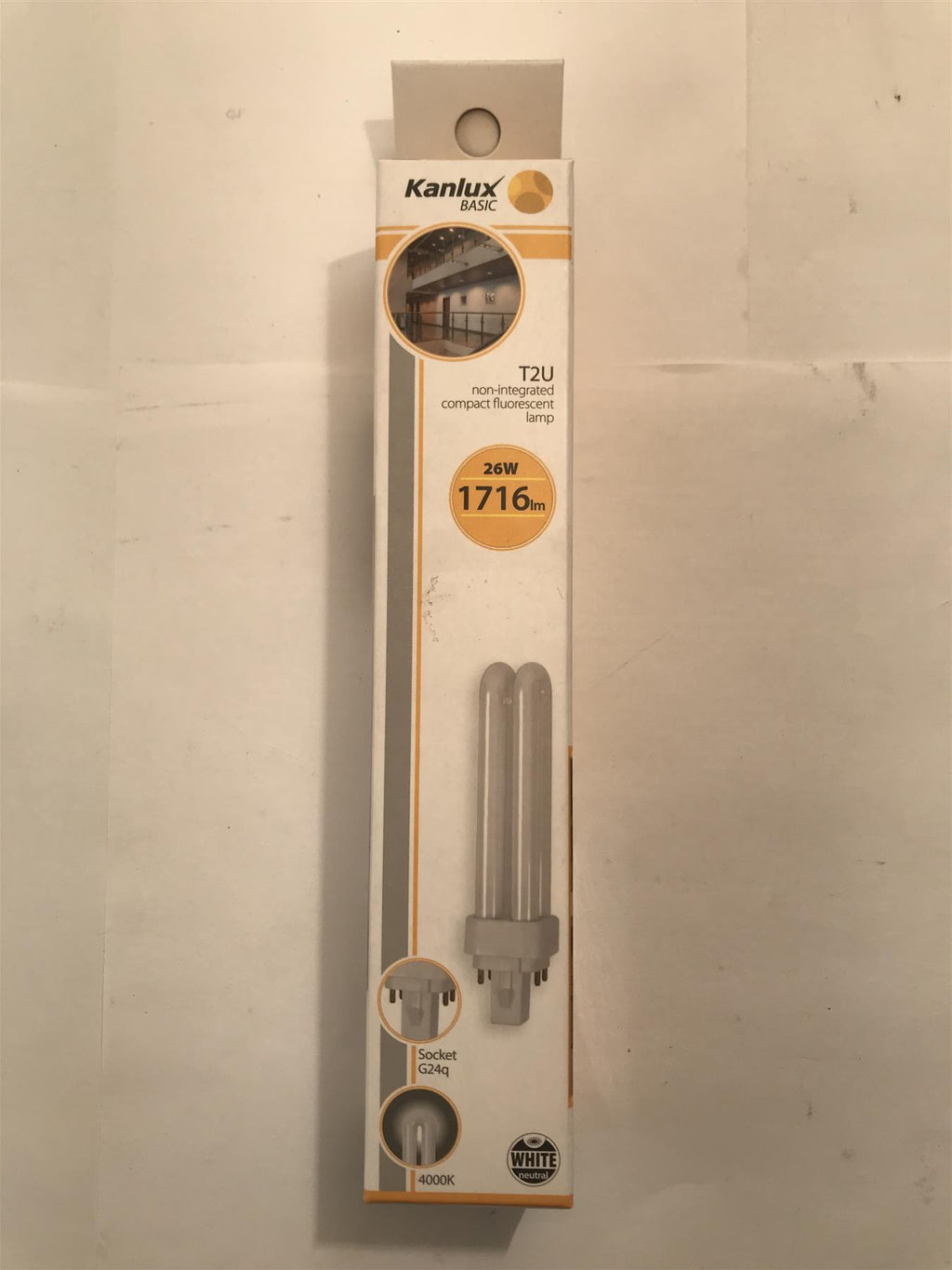 Kanlux T2U 26W  G24q  4Pin  1716 lm 4000K Natural White  08961
