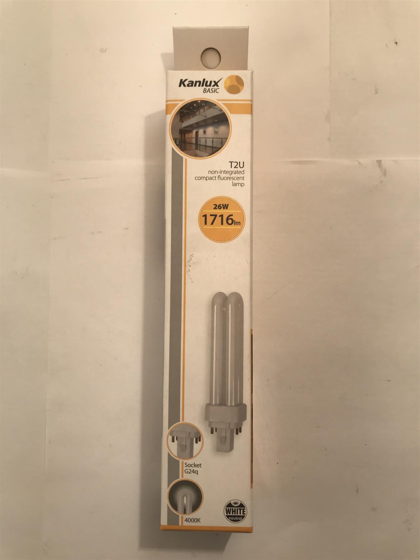 Kanlux T2U 26W  G24q  4Pin  1716 lm 4000K Natural White  08961
