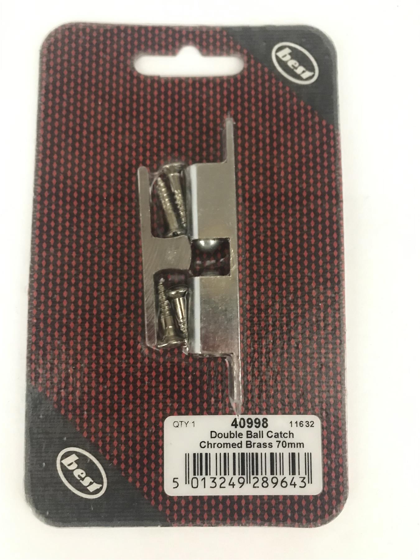 Best Double Ball Catch Chromed Brass 70mm  40998