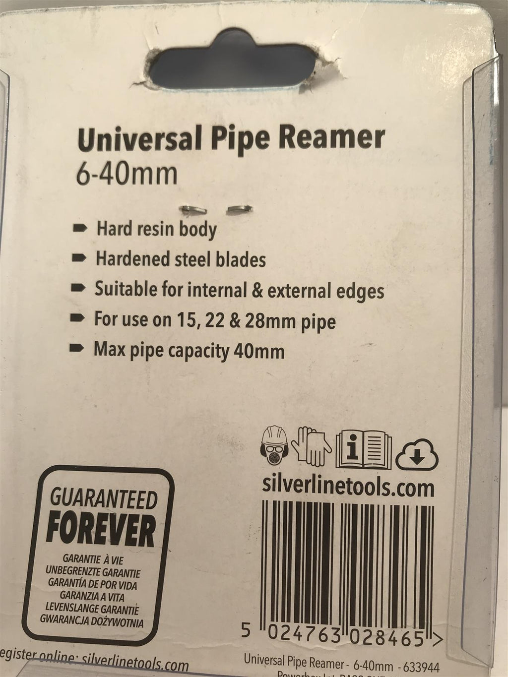 Silverline Universal Pipe Reamer 6-40mm  633944