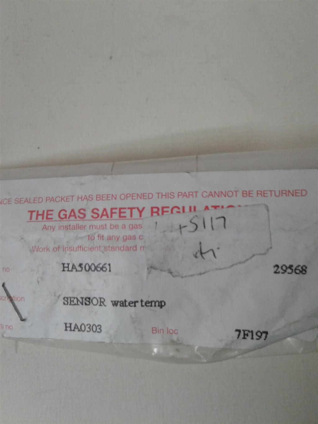 NEW HALSTEAD ACE NTC WATER TEMPERATURE SENSOR 18mm 500661