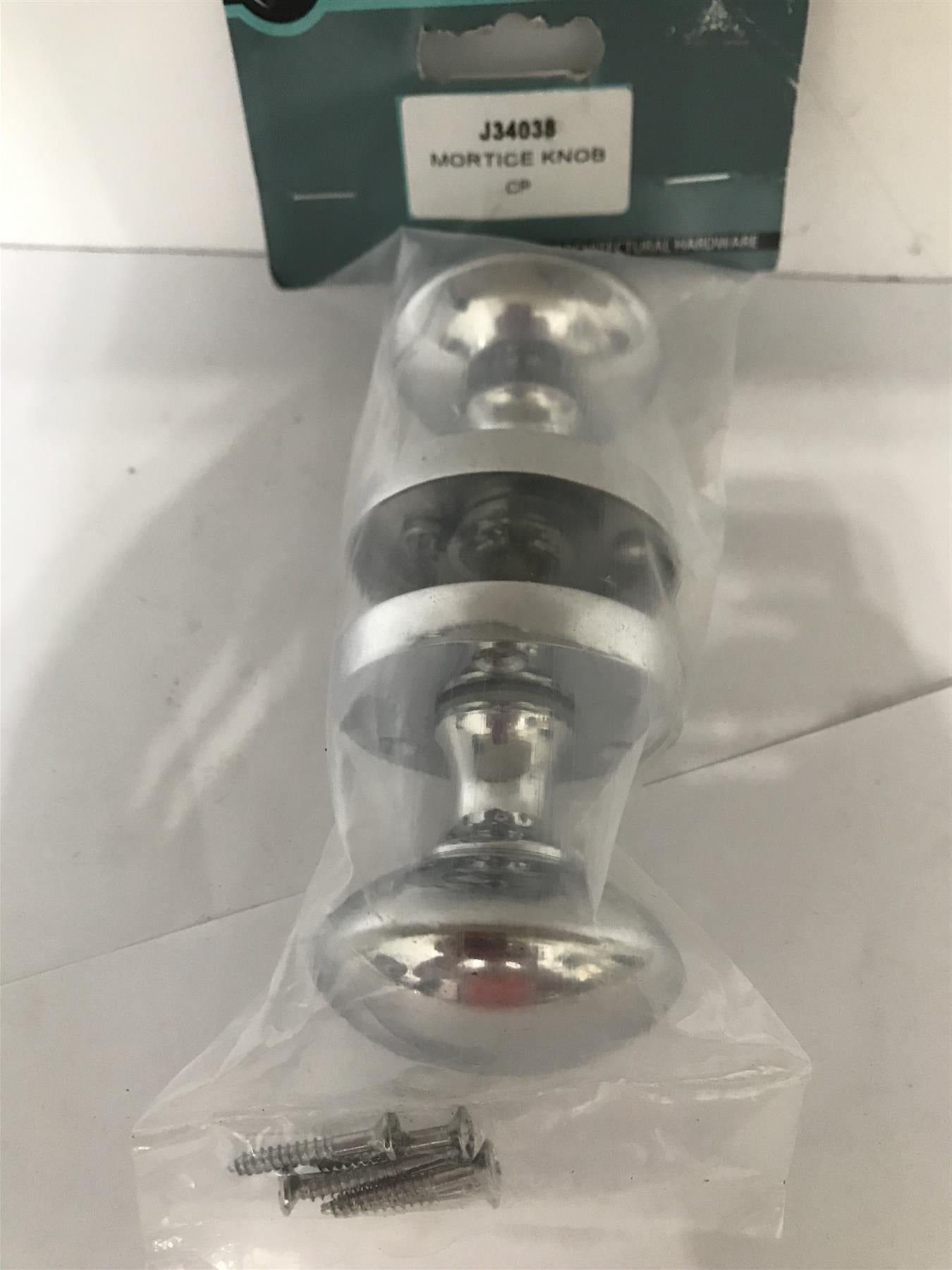 Eclipse Chrome Mortice Knob with Screws CP chrome J34038