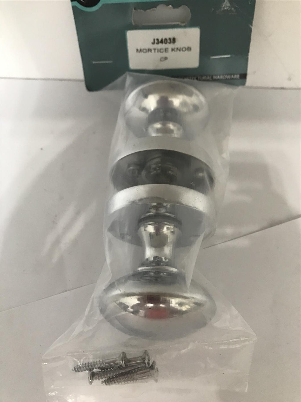 Eclipse Chrome Mortice Knob with Screws CP chrome J34038