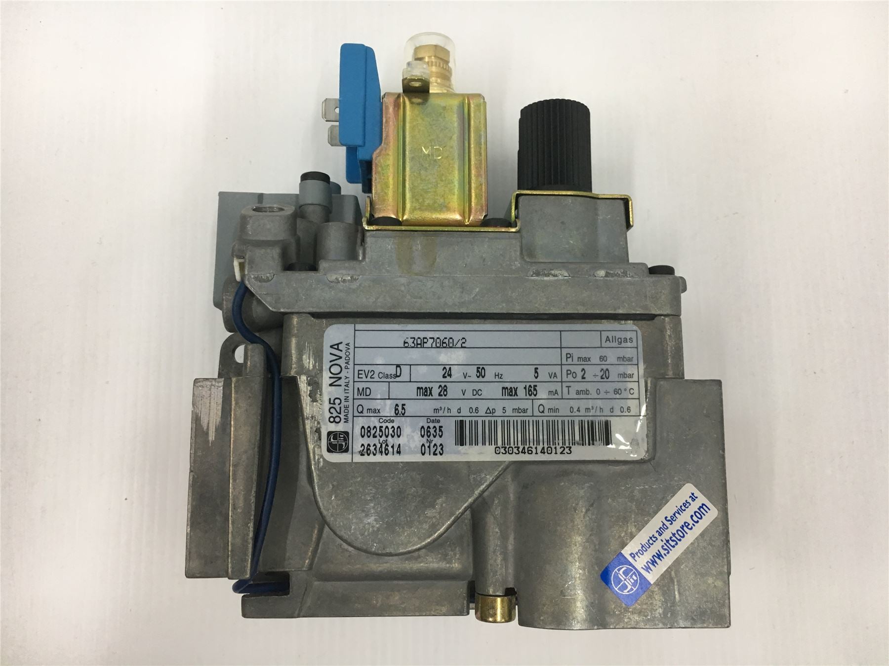 NEW GLOWWORM GAS VALVE 825 NOVA 2000800158