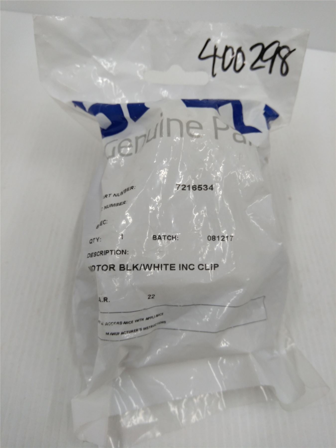 NEW GENUINE BAXI DUOTEC DIVERTER 3 WAY VALVE MOTOR C/W CLIP 7216534