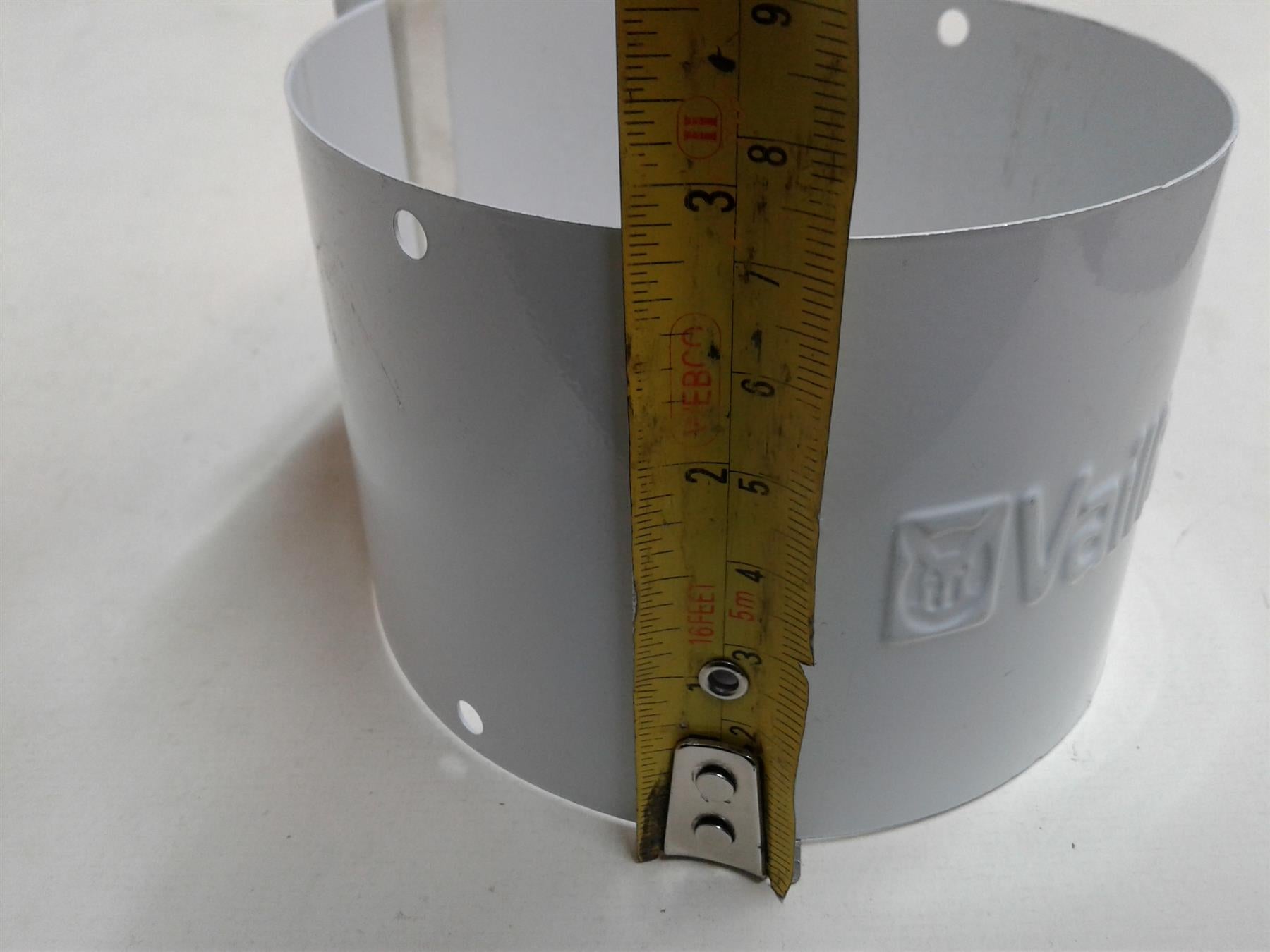 NEW VAILLANT 100mm X 70mm BOILER FLUE CLAMP COLLAR WHITE 282573