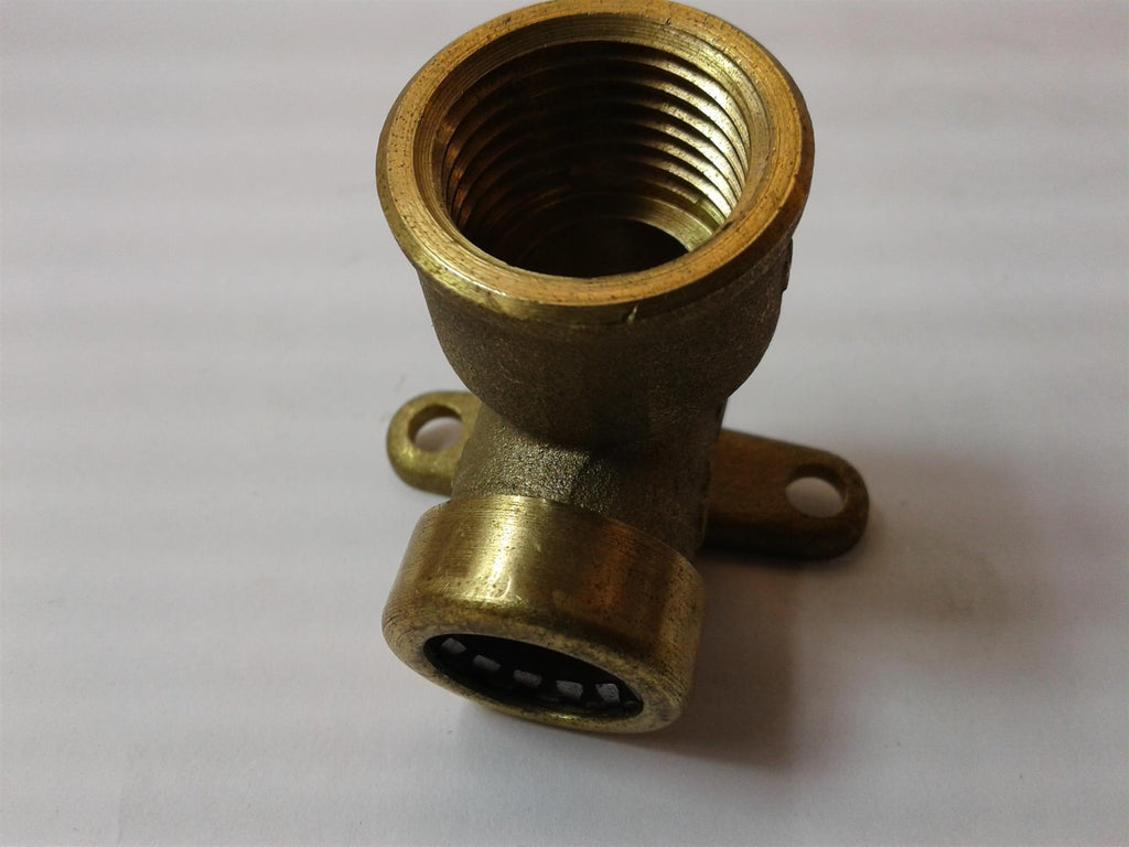 NEW Yorkshire Tectite Sprint BRASS Wall Plate Elbow 1/2" 15mm