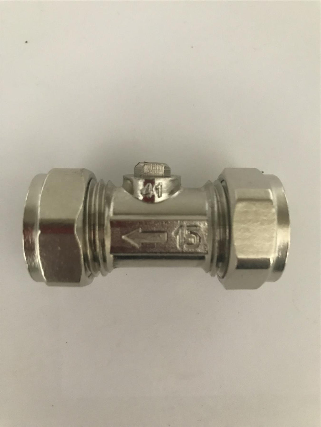 Compression Isolator Valve 15mm Chrome