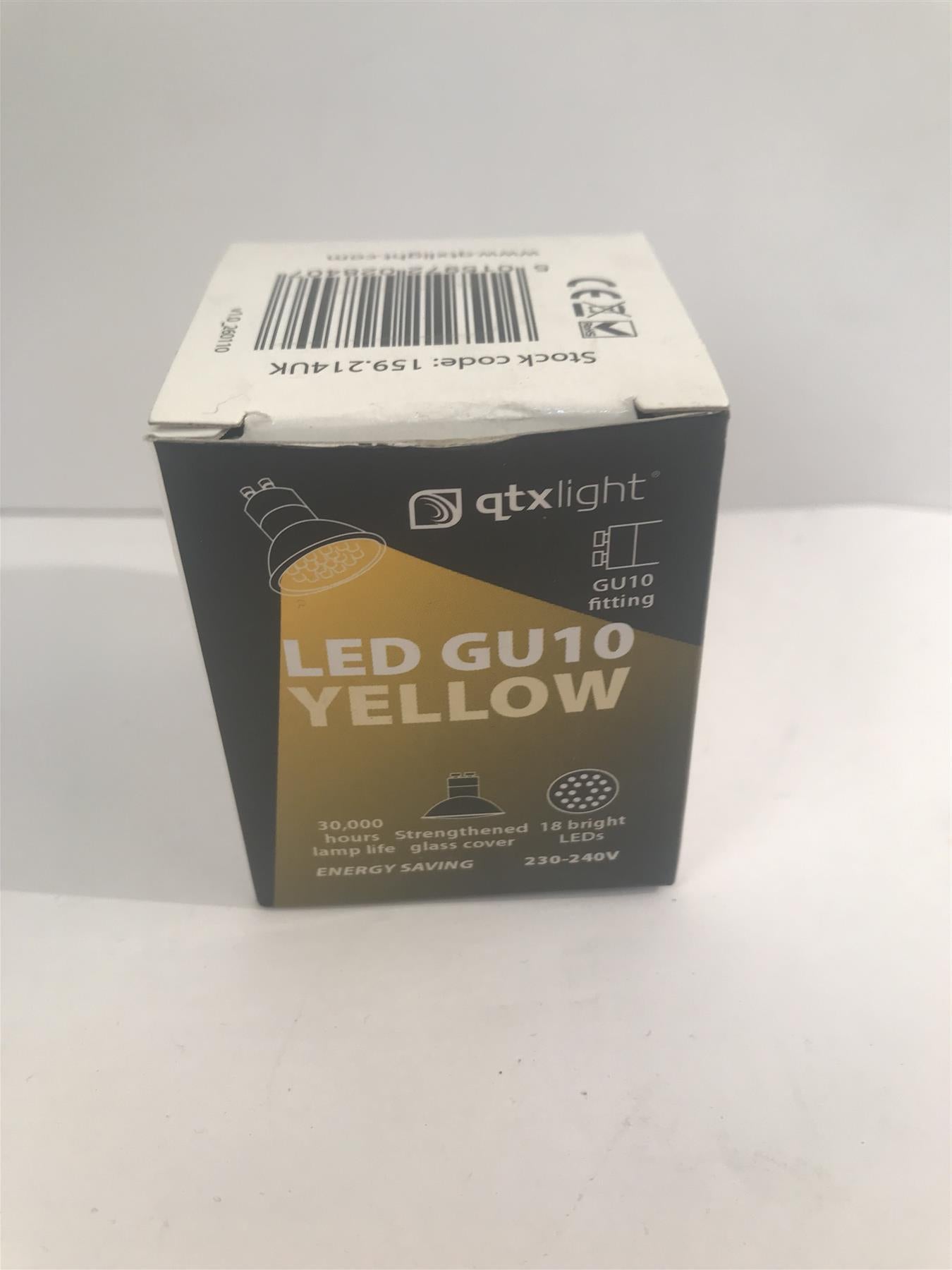 GU10 Yellow 18 LED Bulb