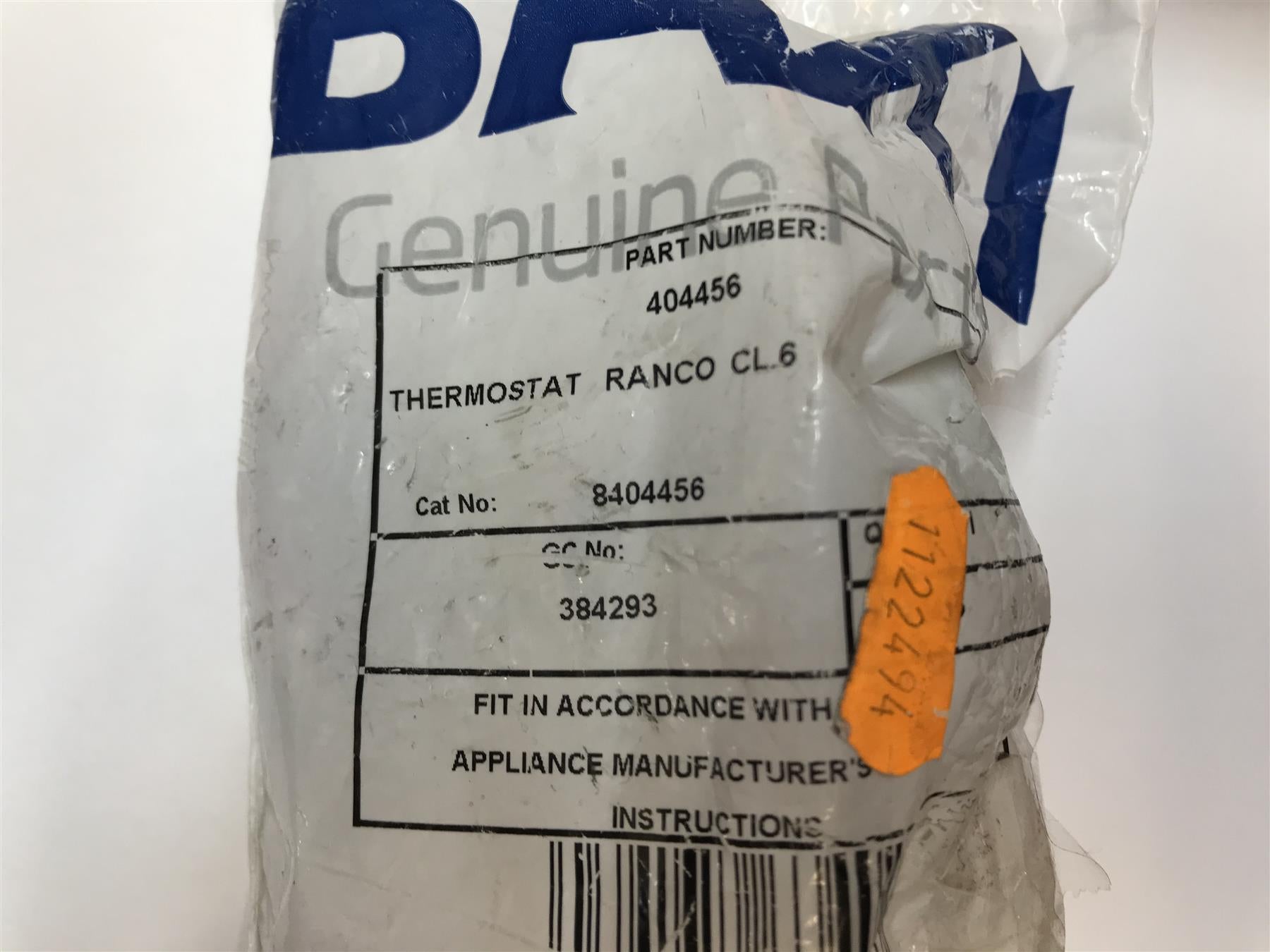 New Potterton Boiler Thermostat 404456 CL6