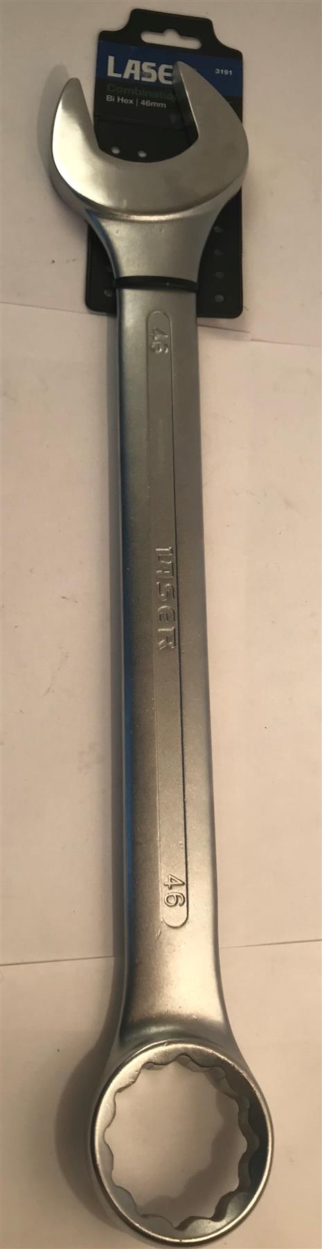 Laser Chrome Vanadium Combination Spanner Bi Hex 46mm  3191