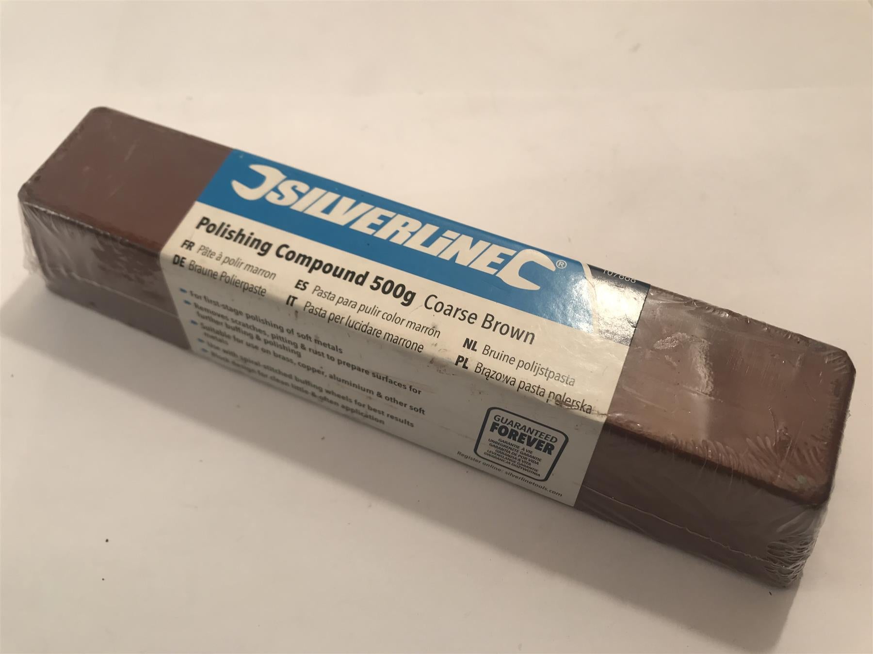 Silverline Coarse Brown Polishing Compound 500g  107868