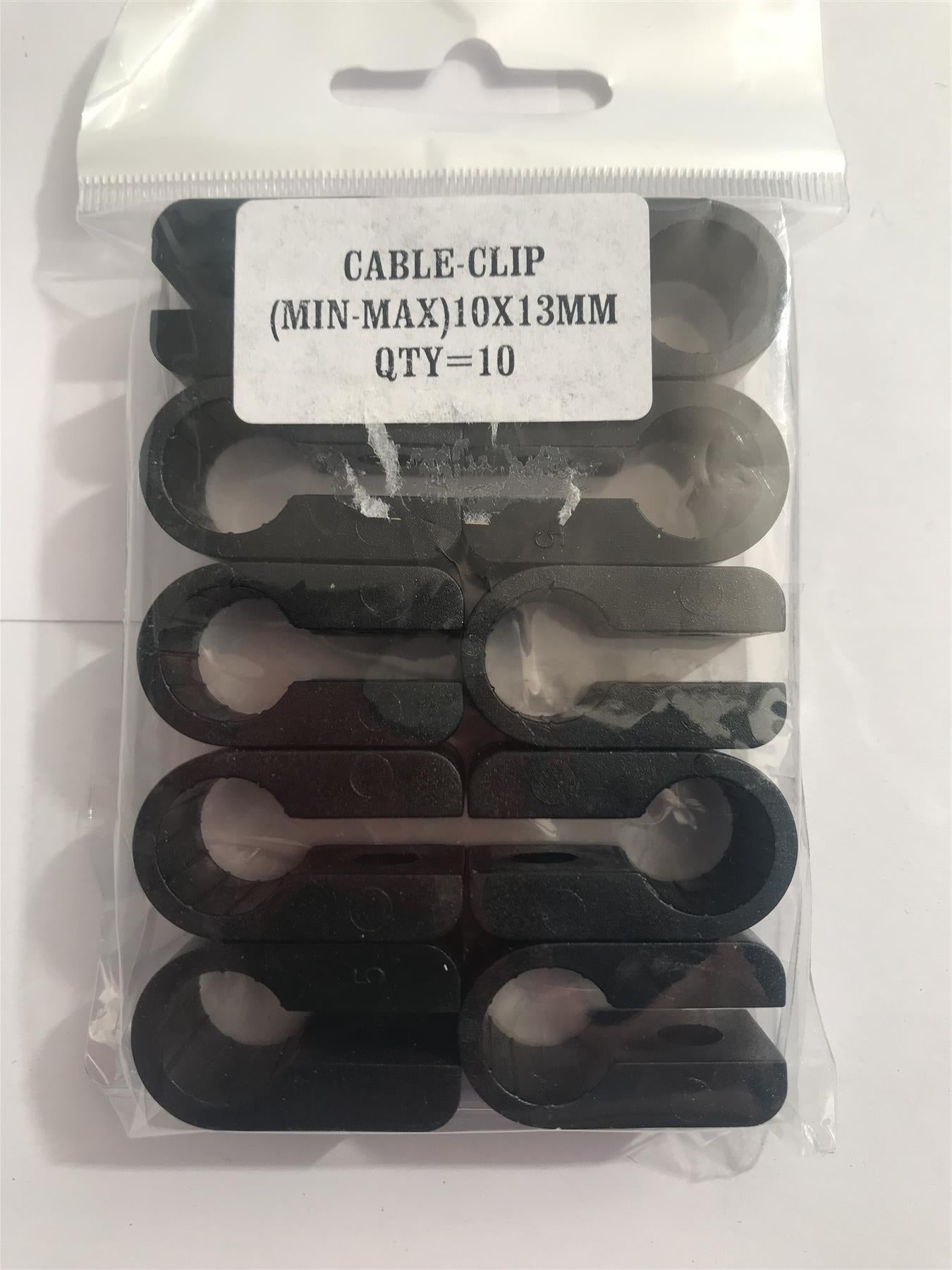 Cable Cleat (Min-Max) 10 - 13mm (10 Pack)