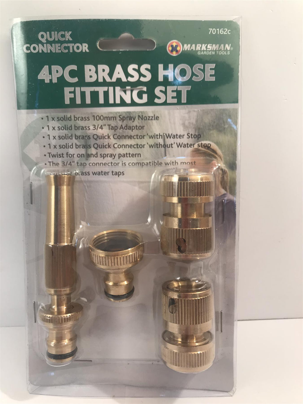 Marksman 4pc Brass Hose Fitting Set 70162c