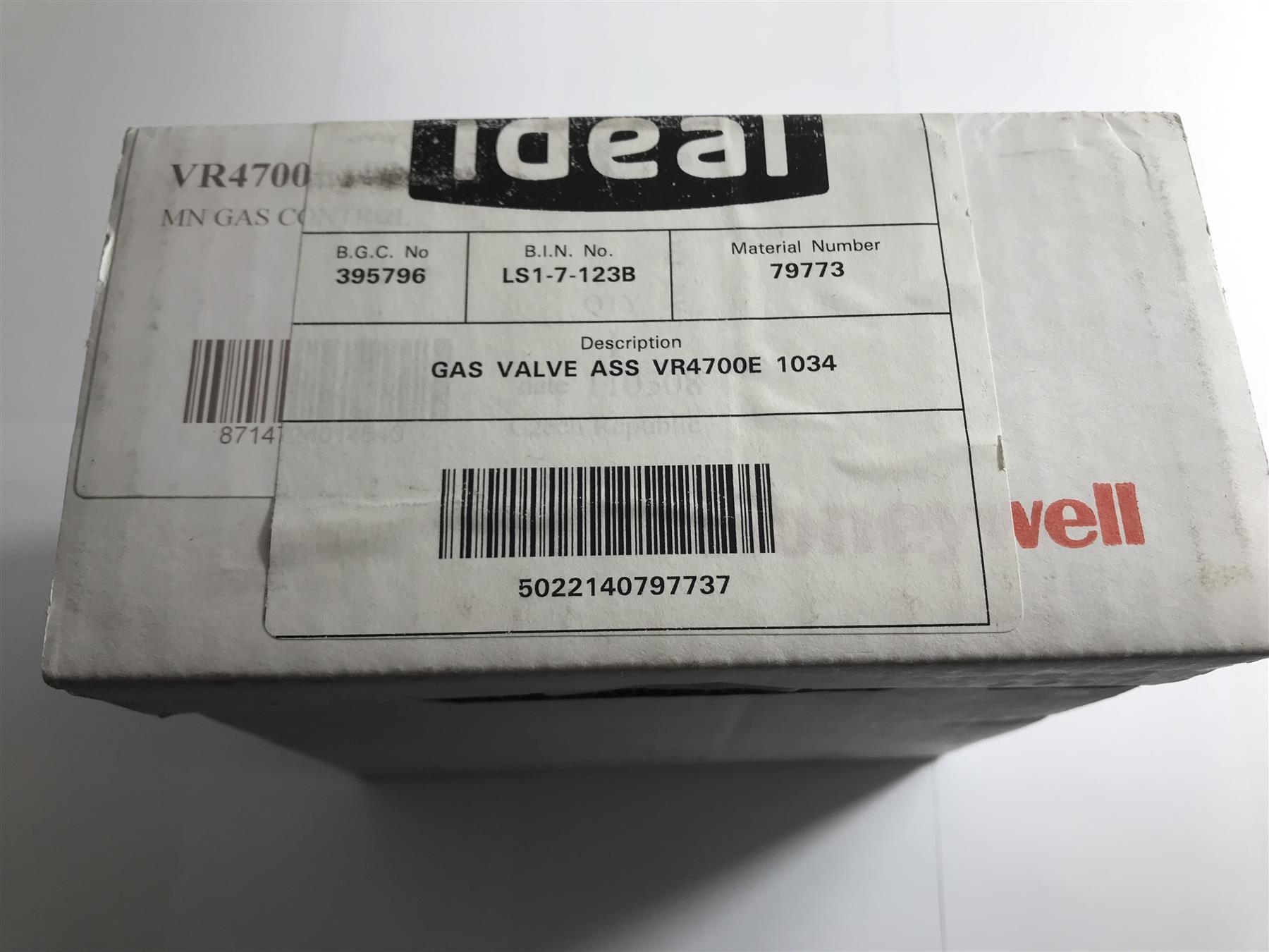 NEW IDEAL 079773 79773 HONEYWELL VR4700E1034U GAS VALVE