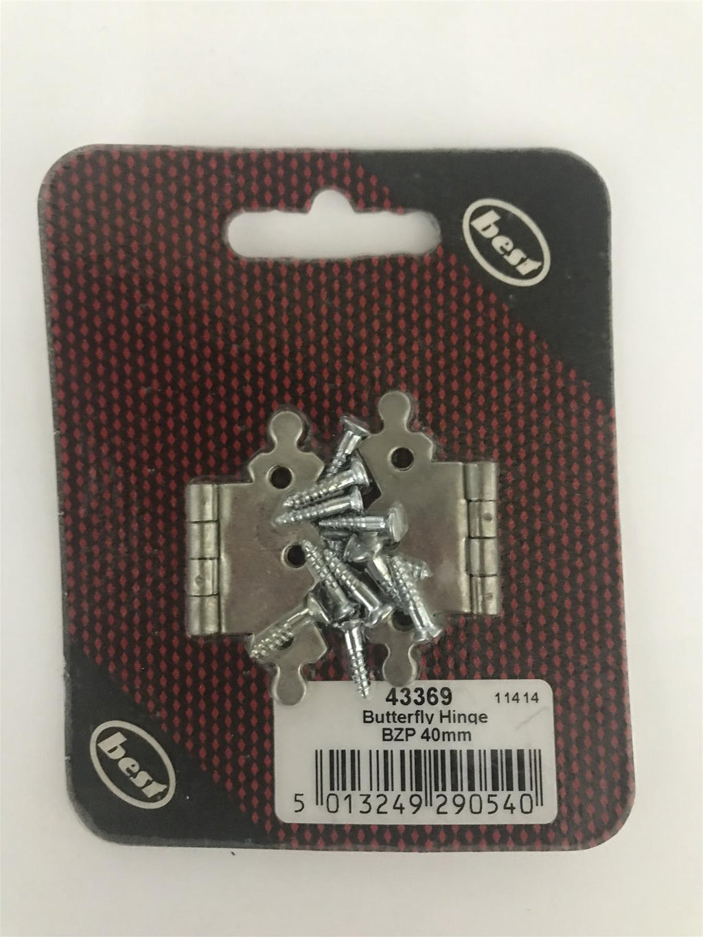 Best Butterfly Hinge BZP 40mm  43369