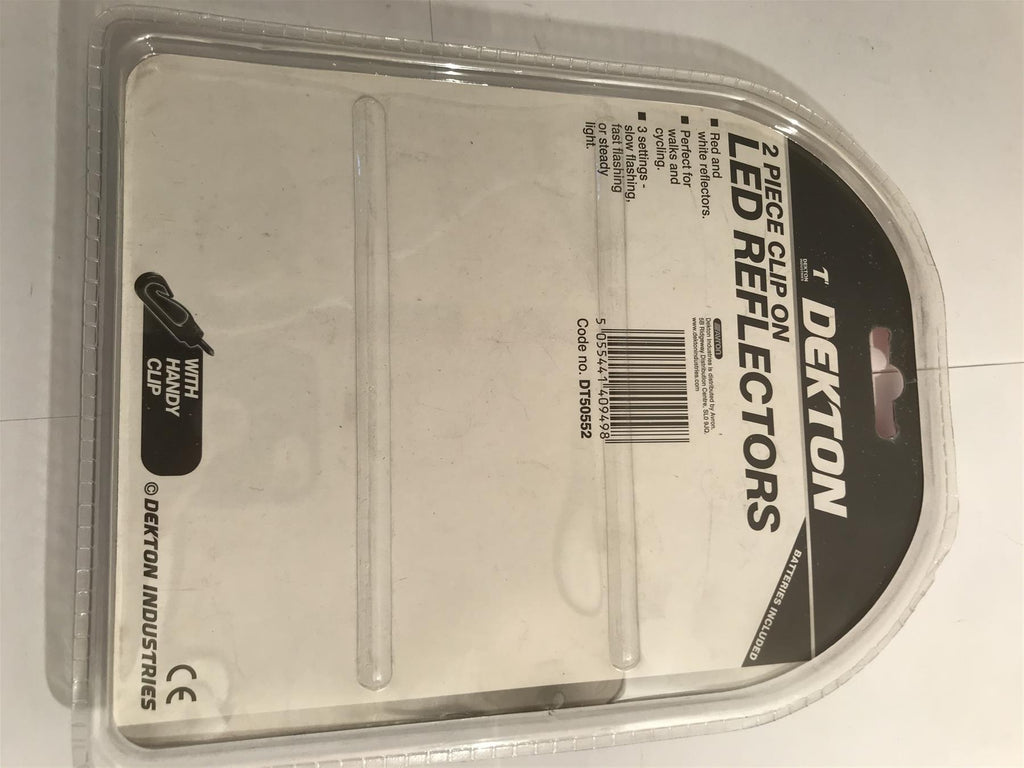 Dekton 2 piece clip on LED Reflectors DT50552 Red & White