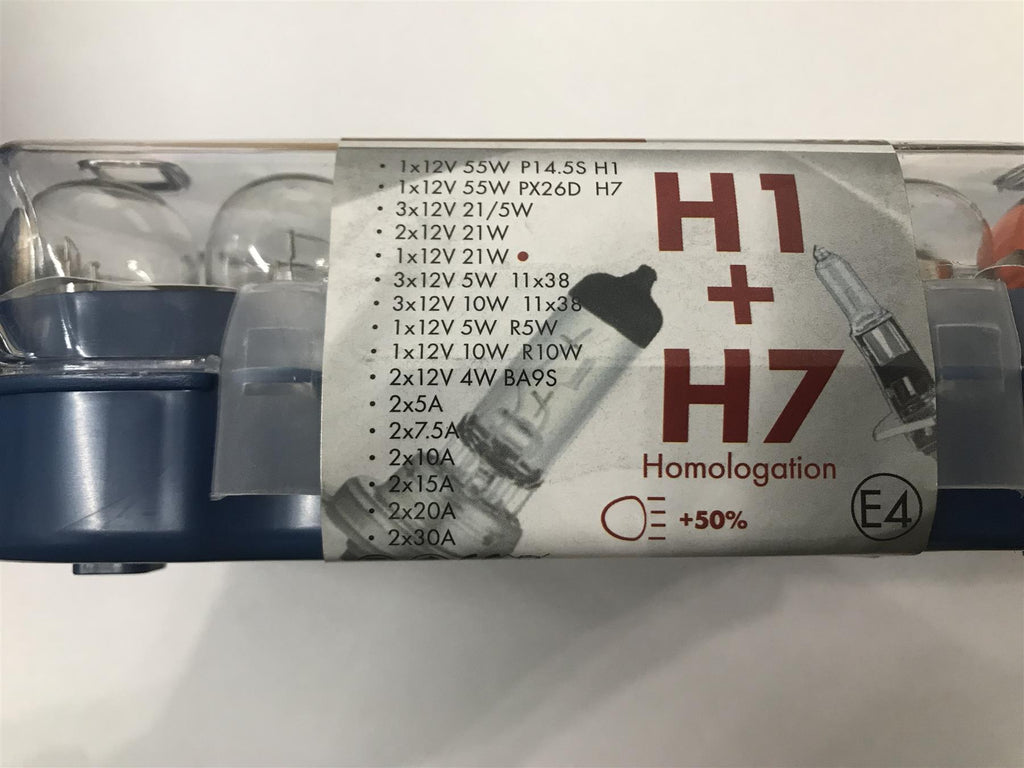 Roadster Car Light H1 H7 30X Bulb Set 81278C