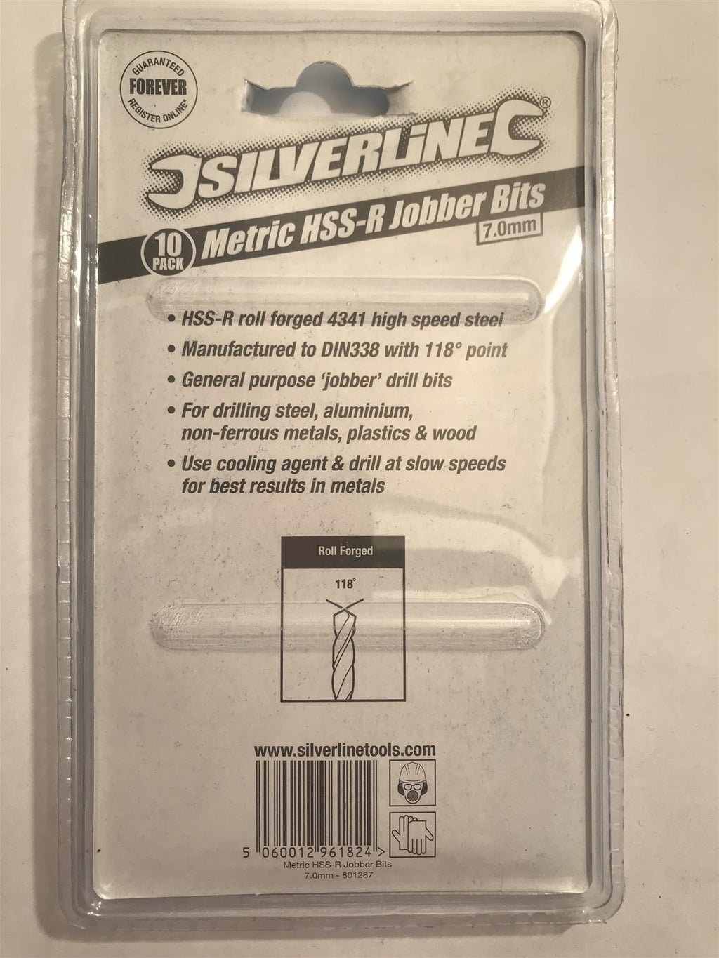 Silverline Metric HSS-R Jobber Bits 7.0mm (10 Pack)  801287