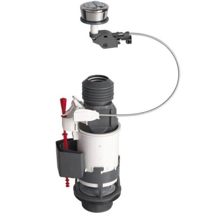 Wirquin 10120446 1 1/2" Jollyflush Toilet Dual Flush Valve with Push Button