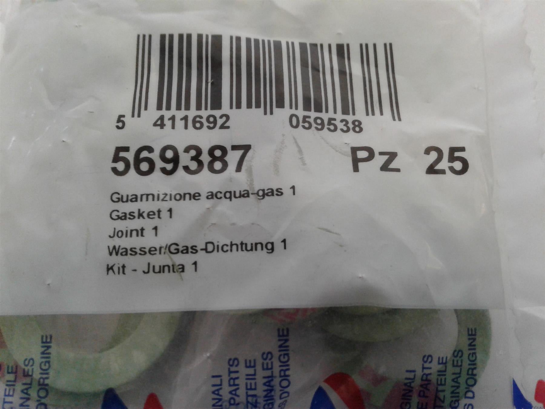 NEW Chaffoteaux Ariston 1" Gasket WASHER Boiler 569387 Genuine (25 Pack)