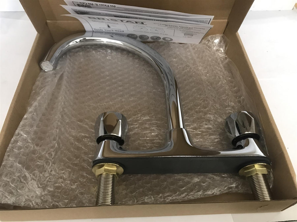 Bristan Club Deck Sink Mixer Chrome With Metal Heads VAC2 DSM C MT