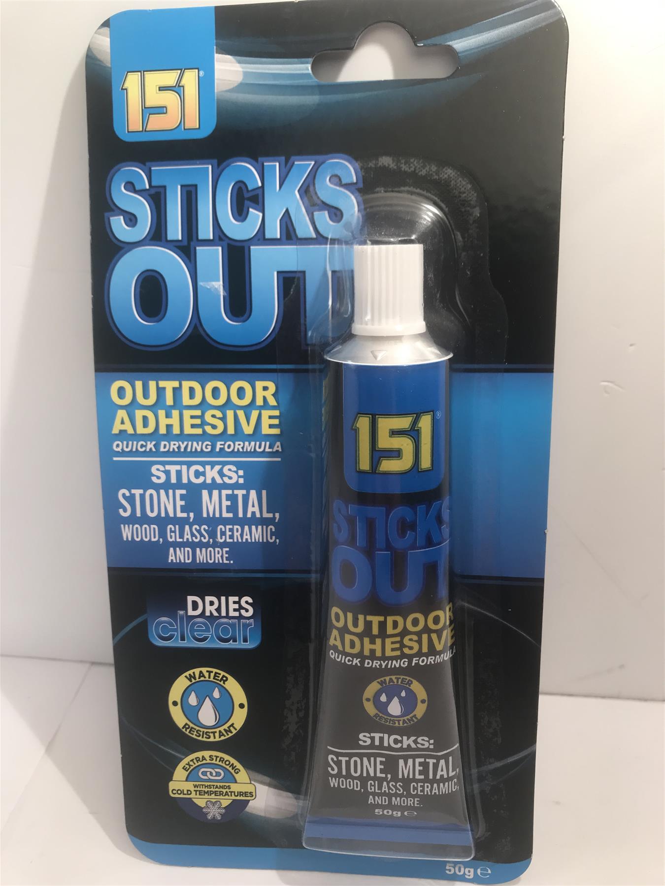 151 Sticks Out Outside Multi Surface Adhesive 50G