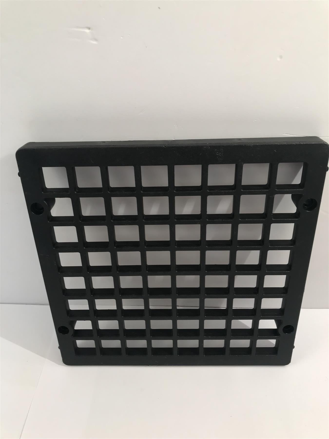 6" x 6" Black Plastic Drain Cover