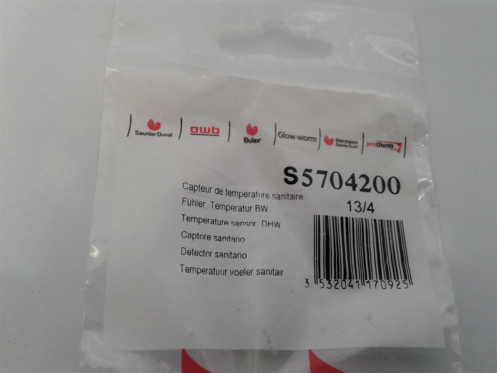 NEW GlowWorm Saunier Duval S5704200 Domestic Hot Water Thermistor 23&23E