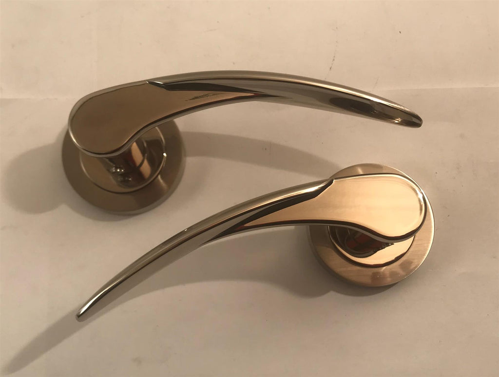 Fortessa FDEAPO-SN/NP Apollo Lever Handle on Rose Polished/Satin Chrome
