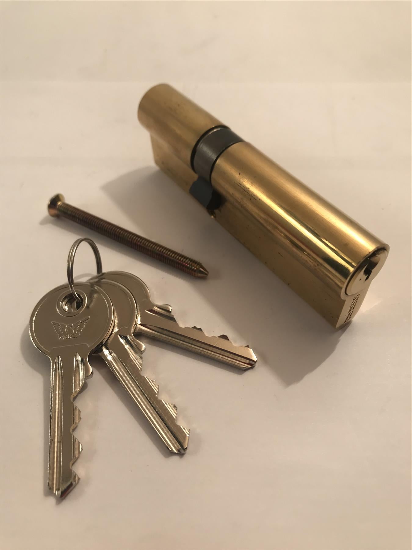 Sterling EPB006 Double Euro 5 Pin Cylinder 90mm (35x55), Polished Brass