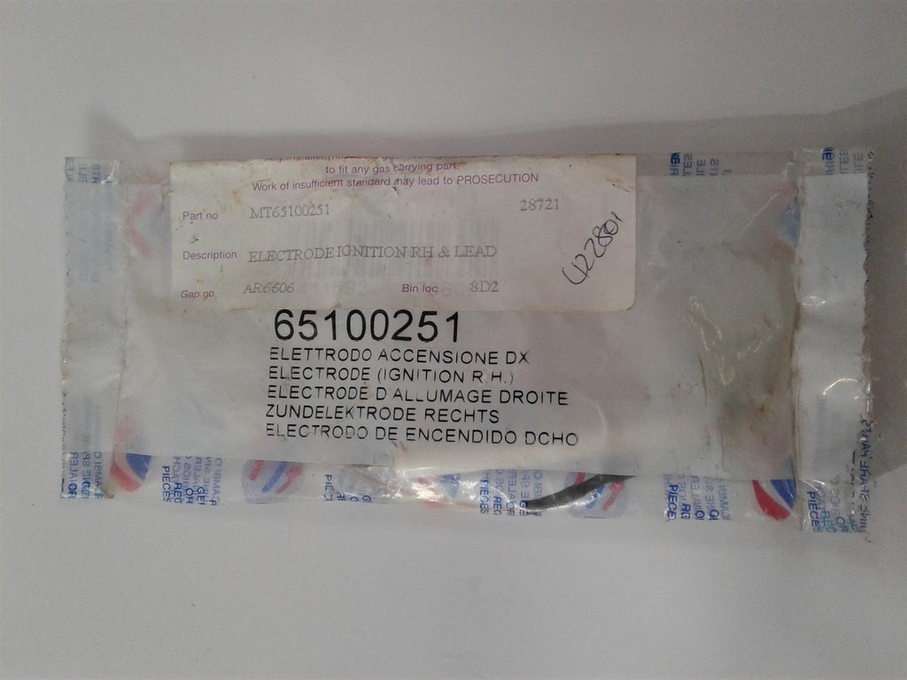 NEW ARISTON MICRO GENUS 23 27 MFFI ELECTRODE IGNITION (R.H) 65100251 998623