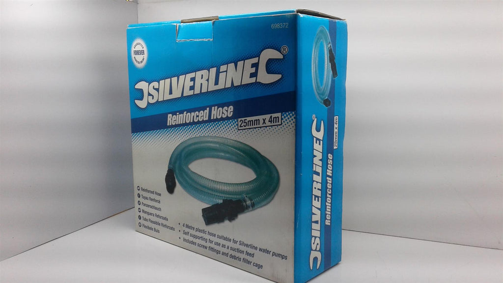 Hose REINFORCED 25mm x 4m silverline 698372