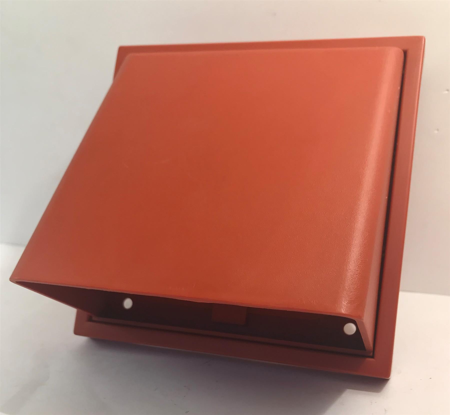 4" / 100mm Cowled Vent Extractor Ventilation Grille Terracotta