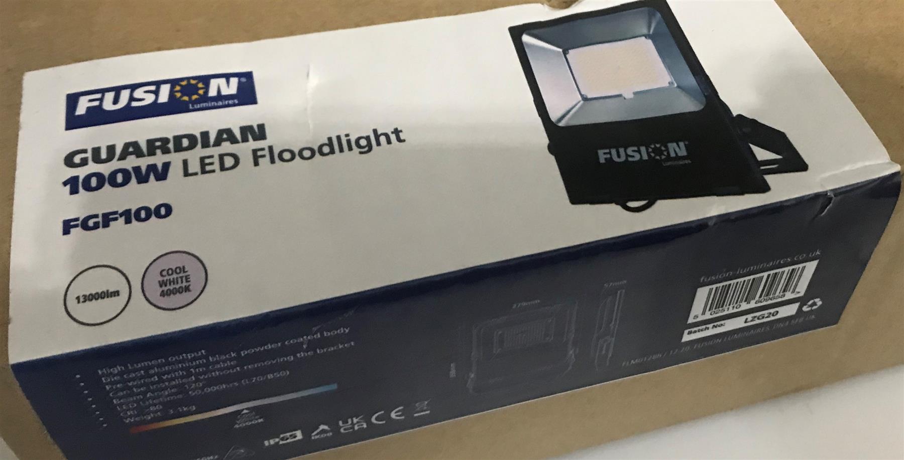 Fusion Guardian 100W LED Floodlight 13000LM  FGF100