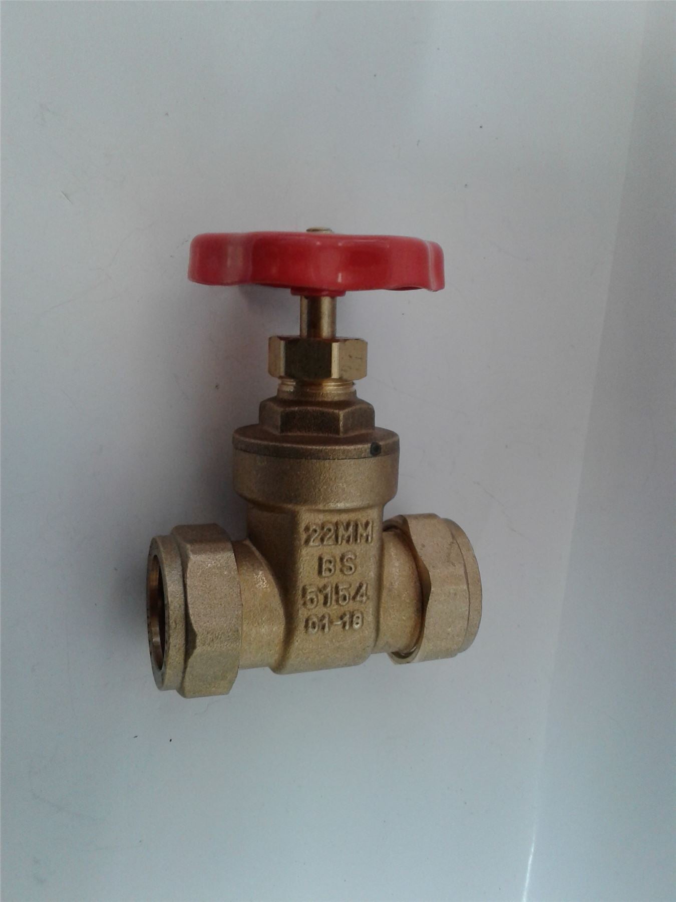 NEW WESTCO copper compression wheel head gate valve 22mm Brass BS 515401/B