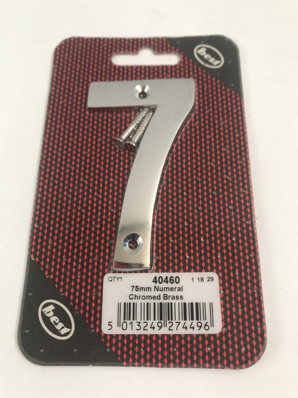 Best 75mm 3" Chromed Brass No. 7  with screws  -   40460