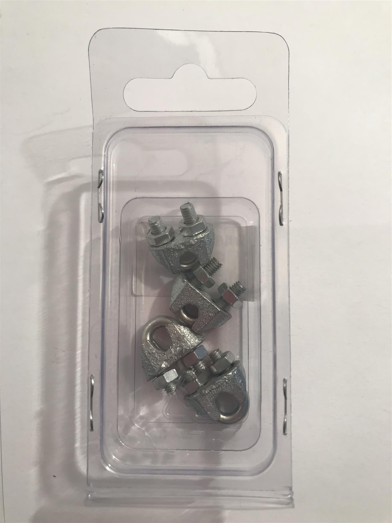 Wire Rope Clamp 3mm (4 Pack)