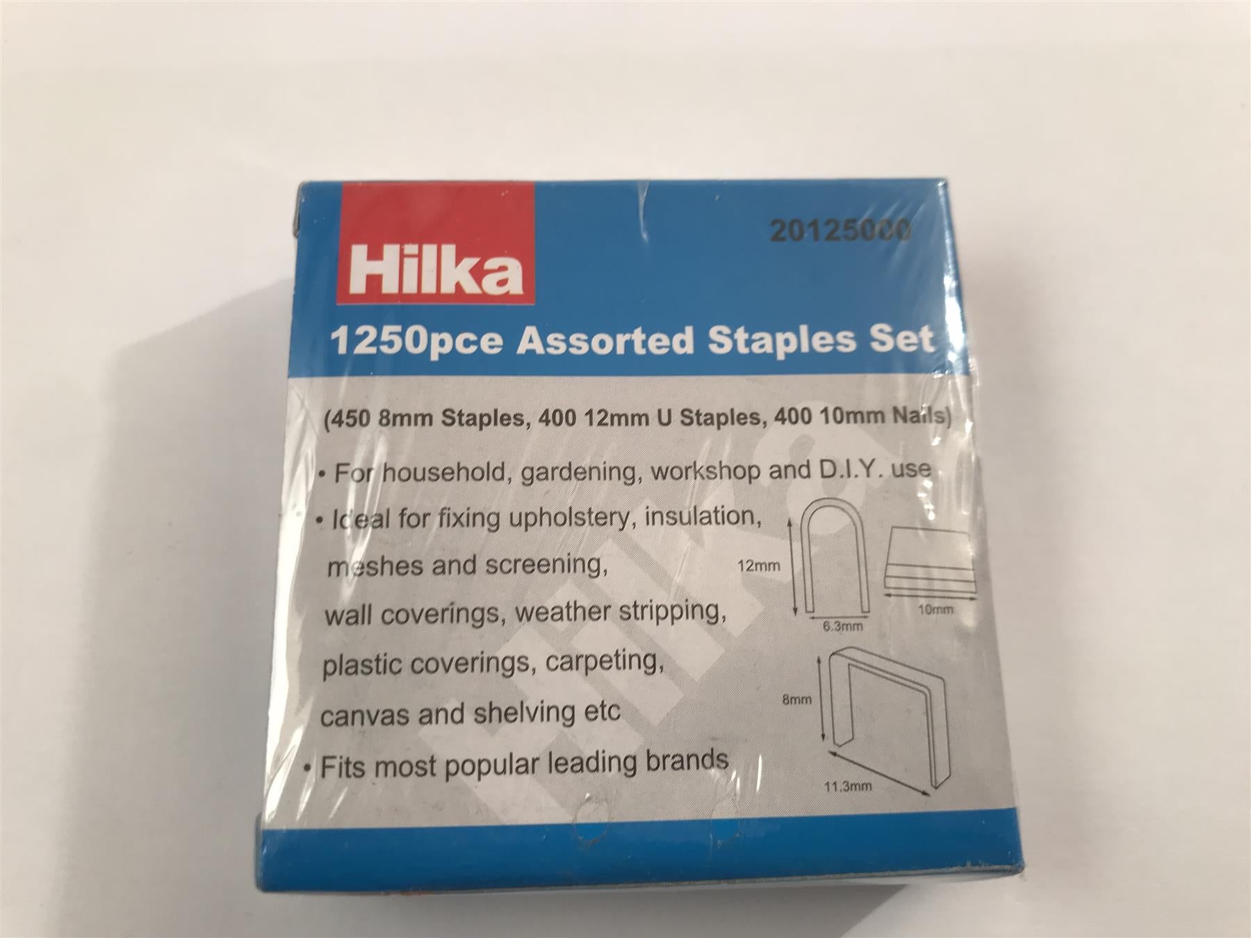 Hilka 20125000 Staples Assortment Set of 1250 Pieces