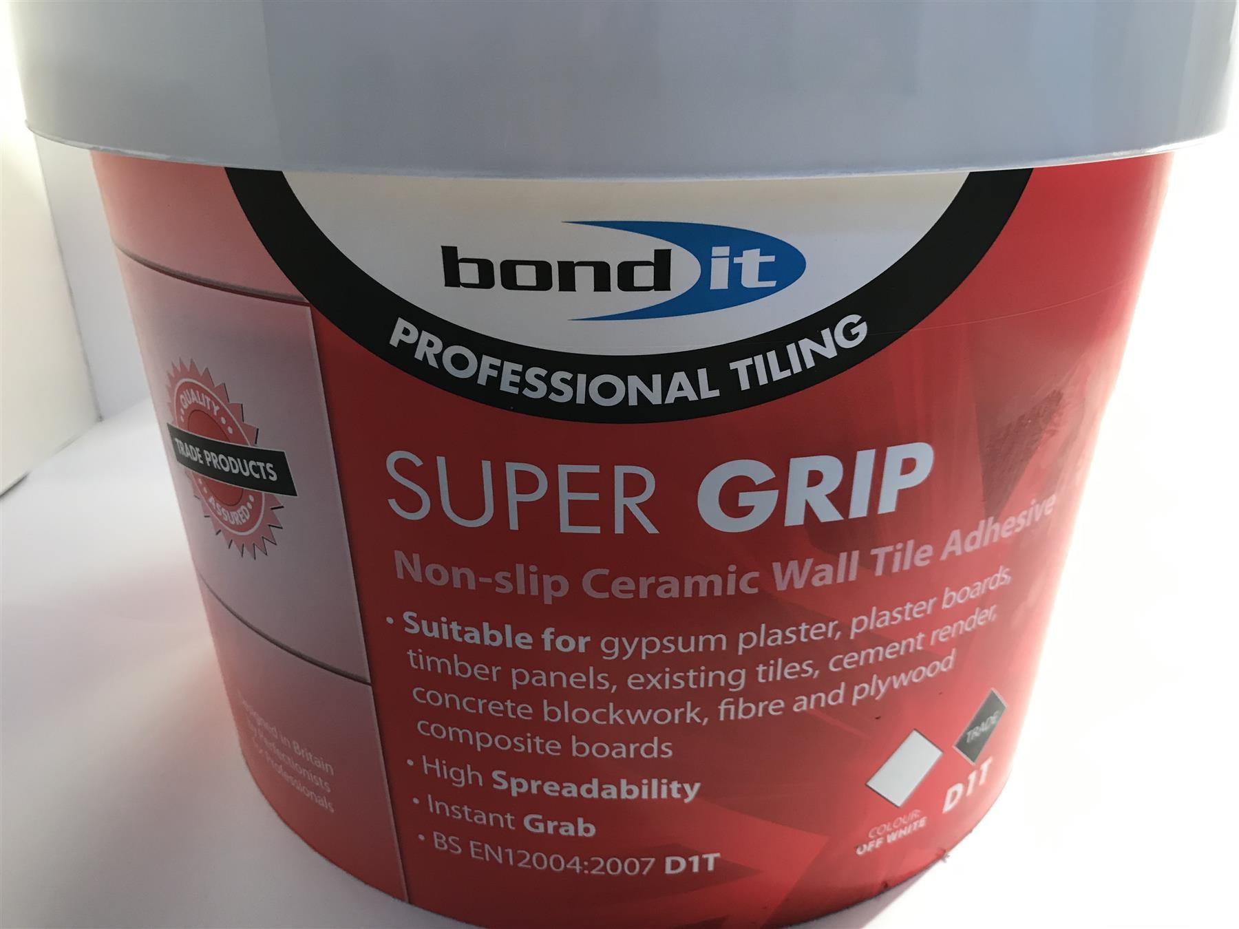 Bondit Super Grip Tile Adhesive Ceramic Wall Tile 15KG Off White